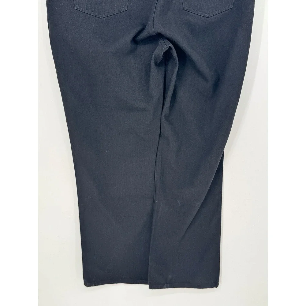 Lauren Ralph Lauren Jeans Womens 16W Black Good Straight Leg High Rise Cotton - Picture 7 of 14